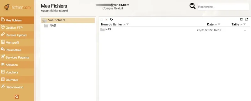 Quels types de fichiers peut on héberger ou télécharger