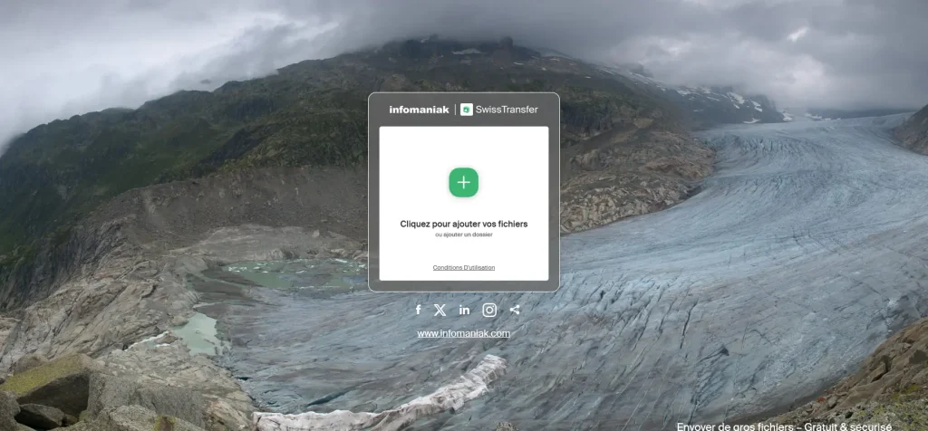 Comment envoyer un fichier avec Swiss Transfer