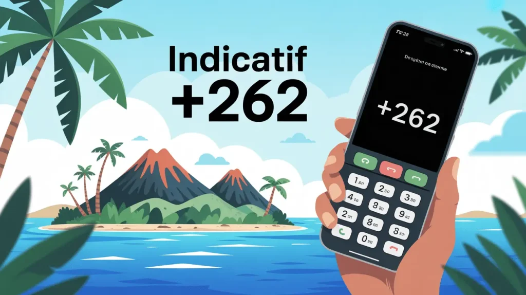 À quel pays correspond l’indicatif téléphonique 262