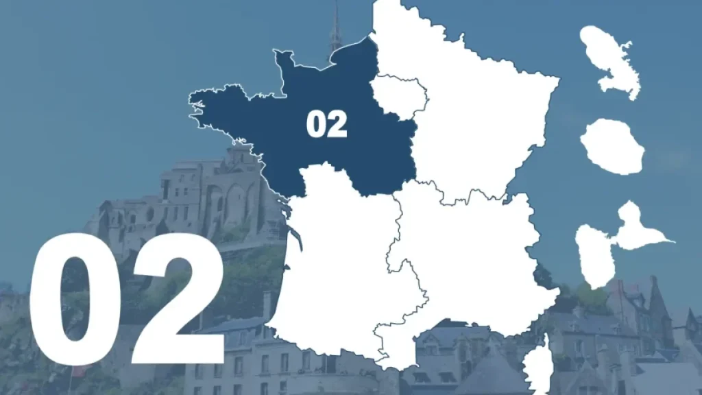 Que signifie l’indicatif 02 et à quoi correspond il